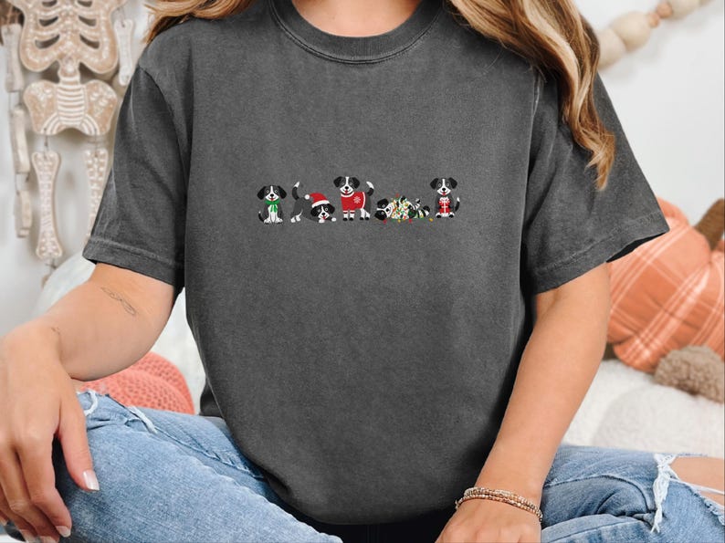 Christmas Dog Shirt, Holiday Pet Shirt, Christmas Dog Lover Gift, Festive Dog Owner Tee image 4