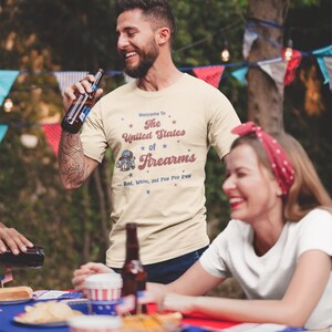United States of Firearms 2nd Amendment Shirt | Patriotic Gun Rights Tee, Freedom and Liberty Gift for Him, Dad, Veteran, Second Amendment immagine 7