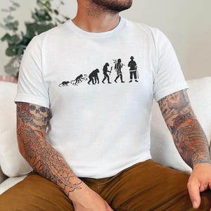 Firefighter Graduate T-Shirt, Evolution Of A Firefighter Design, Thin Red Line First Responder Hero, Fireman Dad Apparel, Firefighter Life image 7