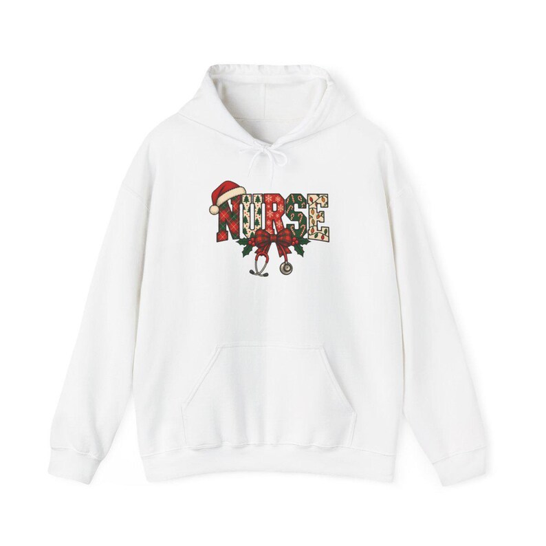 Christmas Nurse Shirt, Festive Nurse Gift, Holiday Nurse Sweatshirt, Xmas Nurse Tee, Registered Nurse Holiday Top, Nurse Christmas Shirt imagen 12