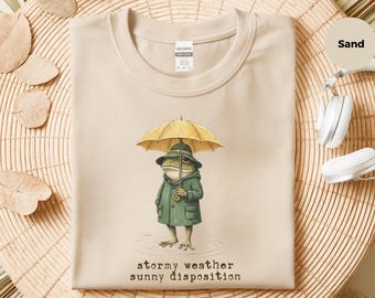 Raincoat Frog Cute Frog Hoodie Cottagecore Aesthetic Gift