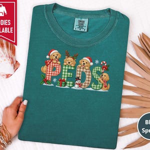 Christmas Peds Nurse Shirt, Golden Retriever Christmas Gift, Pediatric Nurse Sweatshirt, Peds Nurse Holiday Tee image 6
