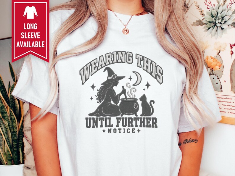 Witch Halloween Shirt, Spooky Season Tee, Witchy Cat Shirt, Halloween Party Top, Salem Witch Costume Tee, Sarcastic Witch Sweatshirt image 7