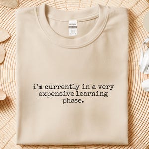Entrepreneur Shirt - I'm Currently In A Very Expensive Learning Phase Tee, Startup Humor Apparel image 4
