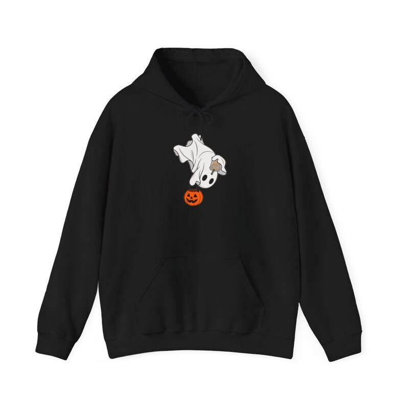 Camiseta de fantasmas para café, camiseta de fantasmas "Boo", camiseta de café de Halloween, camiseta de fantasmas adorable, camiseta de temporada espeluznante, camiseta de café de otoño, regalo para amantes del café imagen 9