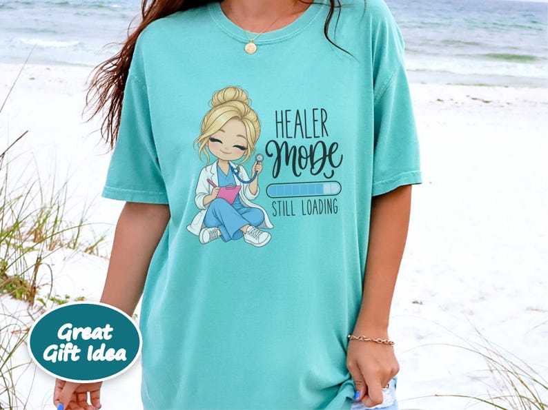Future Nurse Shirt, Cute Nurse Gift, Student Nurse Tee, Nurse In Progress, Healer Mode Loading, Graduation Gift for RN image 9