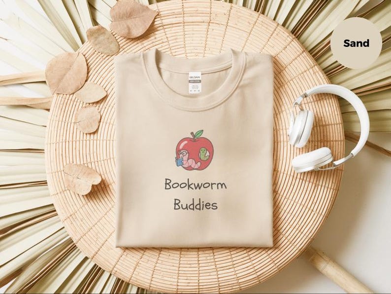 Bookworm Buddies Digital Print | Funny Reading Squad and Book Lover Gift | Aesthetic Bookish Design Looks Like Embroidery PNG SVG Art afbeelding 1