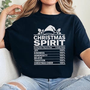 Julstämnings-näringsetikett-tröja, familjesemester-tröja, rolig julklapp bild 5