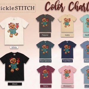Christmas Nurse Shirt, Gingerbread Nurse Gift, Festive Nurse Sweatshirt, Holiday Medical Tee zdjęcie 2