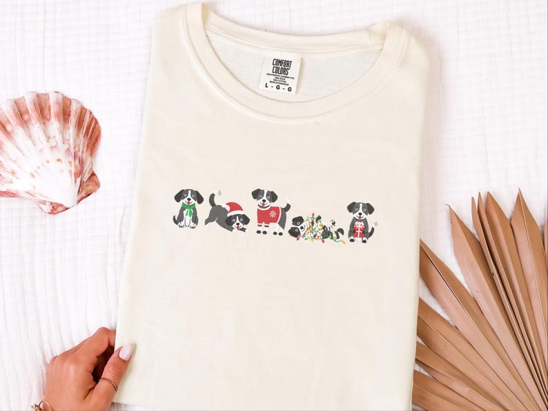 Christmas Dog Shirt, Holiday Pet Shirt, Christmas Dog Lover Gift, Festive Dog Owner Tee image 7