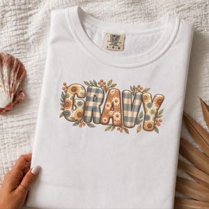 Thanksgiving Food Shirt, Gravy Lover Gift, Floral Fall Tee, Thanksgiving Dinner Outfit, Retro Autumn Shirt image 5