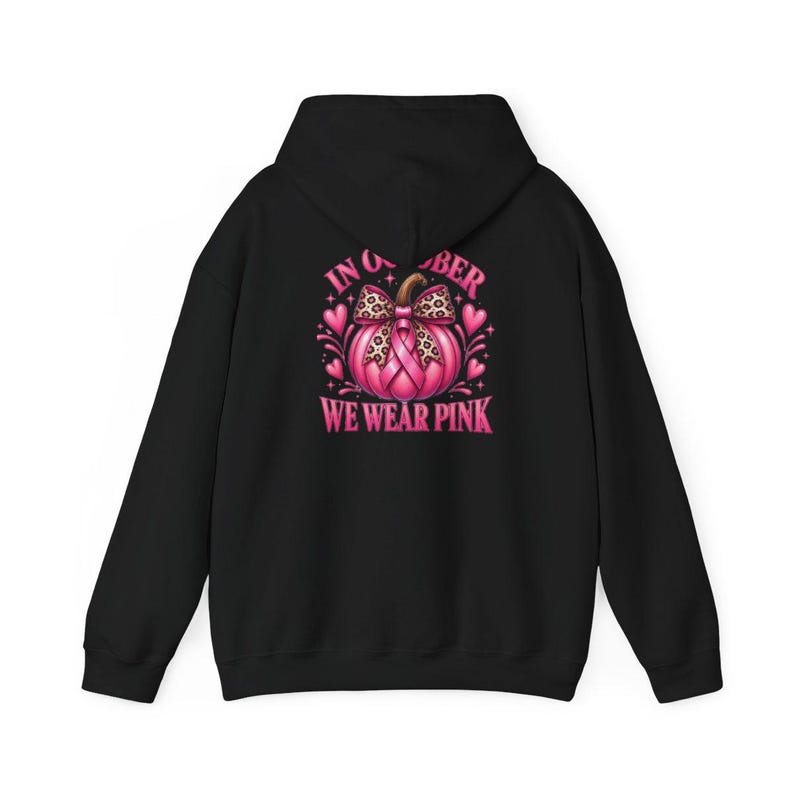 In oktober dragen we roze shirts, retro T-shirts ter ondersteuning van borstkanker, herfstcadeau met pompoenmotief, Warrior sweatshirt afbeelding 11