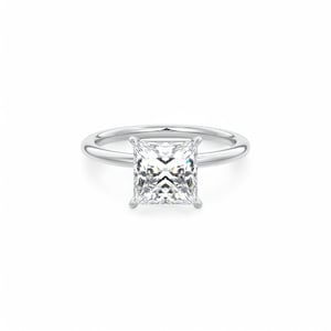 1,5 CT Princess Cut Moissanite Diamond Solitaire-verlovingsring, Solitaire Moissanite-verlovingsring, Solitaire-trouwring