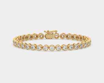 5.0 MM Certified VVS1 Ideal Cut Moissanite Tennis Bracelet All Sizes,Tennis bracelet moissanite,tennis bracelet,tennis bracelet for women