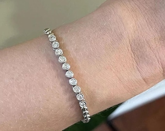 Certified VVS1 Ideal Cut Moissanite Tennis Bracelet All SizesTennis bracelet moissanite,tennis bracelet,tennis bracelet for women