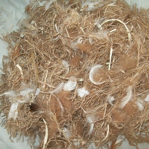 Exotic Finch Nesting material birds,Organic, Per order Custom made by Hand Gallon Bag,
