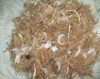 Exotic Finch Nesting material birds,Organic, Per order Custom made by Hand Gallon Bag,