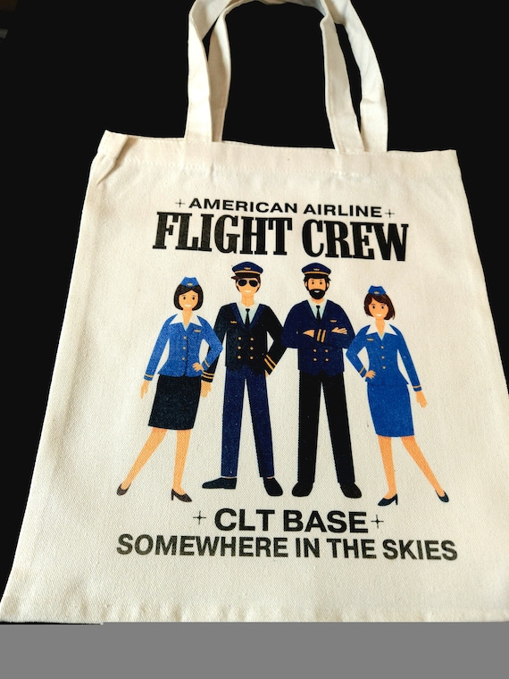 Flight attendant tote bag deals