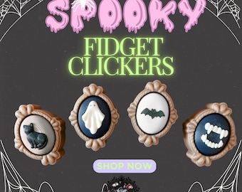 Fidget clicker de moldura assustadora