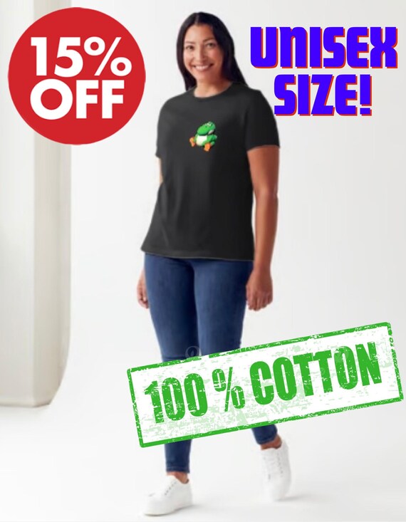 Multi Colored Beeg Yoshis Short Sleeve T-shirt Unisex Adult Fun