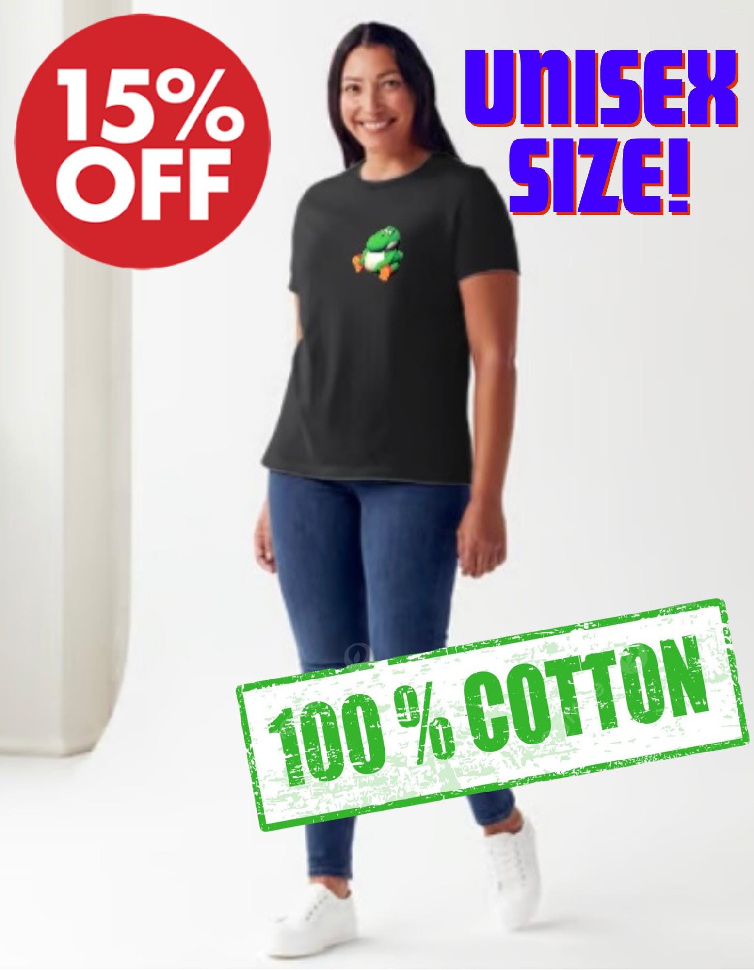 Multi Colored Beeg Yoshis Short Sleeve T-shirt Unisex Adult Fun