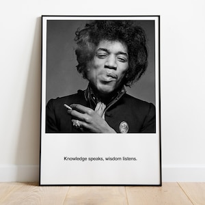Jimi Hendrix | A4 A3 A2 A1 | Fine Art Poster Print