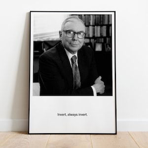 Charlie Munger | A4 A3 A2 A1 | Fine Art-posterafdruk