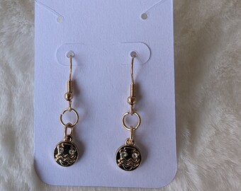 Aquarius zodiac earrings