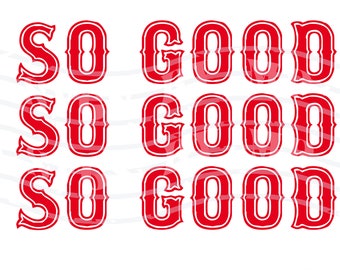 Sweet Caroline So Good Red Sox font | SVG | PDF | PNG
