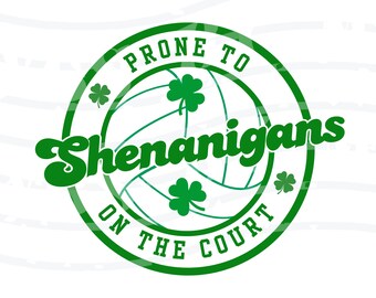 Shenanigans op het veld | Volleybal | St. Patrick's Day | SVG | Pdf | PNG