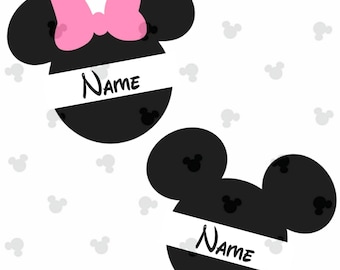 Personalized Mickey Minnie Name | SVG | PDF | PNG