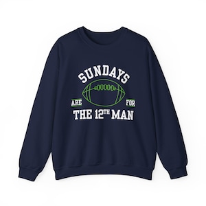 Sundays Are For The 12th Man | Unisex Football Apparel | Crewneck Sweatshirt
