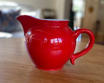 Vintage Red Ironstone Pitcher