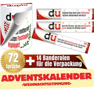 Labels suitable for duplo® | Advent calendar for adults and children | Gift | Sayings | Gift idea | Christmas | Download