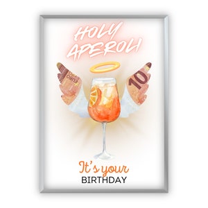 Geldgeschenk zum Geburtstag Geld kreativ verschenken | Holy Aperoi | Last-Minute Geschenk zum Selbstdrucken | PDF