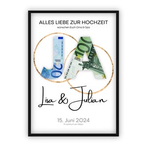 Wedding money gift | YES | Personalizable | DIY | Make money for wedding gifts | PDF Download