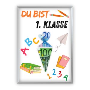 Regalo in denaro per l&#39;iscrizione alla scuola Ritorno a scuola | Idea regalo per l&#39;inizio della scuola | ragazzo, ragazza | PDF | per stampare da solo