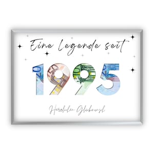 Geldcadeau voor een 30e verjaardag | 1995 | Creatief geld weggeven | Je eerste miljoen | Last minute cadeau om zelf te printen | Pdf