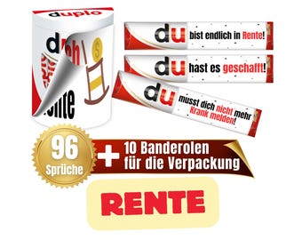 Labels suitable for duplo® | Retirement gift | Sayings | Retirement gift | Gift idea for colleagues | Download | PDF