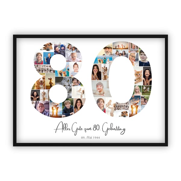 Erstaunlich 80 Geburtstag Geschenk Oma Fotos