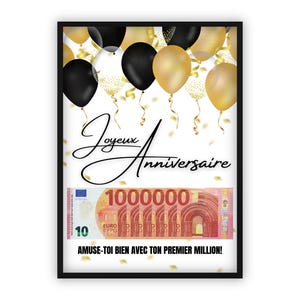 cadeau argento | tom primeiro milhão | A4 | exibir mensagem surpresa para ingressos para oferecer | download imediato | À IMPRIMER