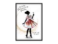 Birthday cash gift | Girl silhouette with fan dress & dandelion
