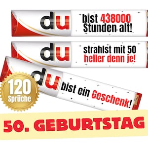 Labels suitable for duplo® | 50th birthday gift for adults | Sayings | Last minute | Gift idea | Milestone | Download | PDF