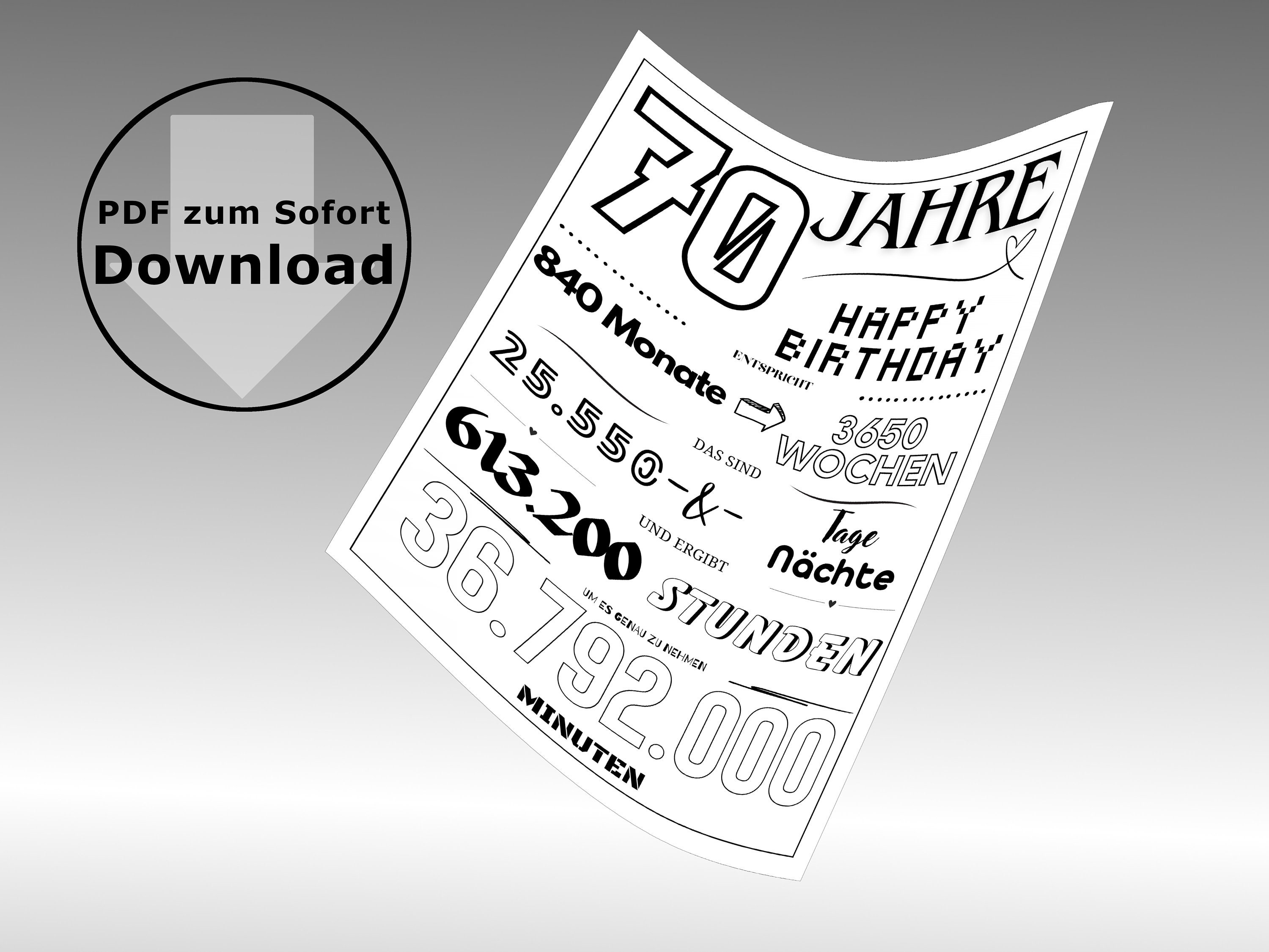 NobleWorks 70. Geburtstagskarte Lustig – „70 Ist Nur 53,3 Cm Celsius“ Mit Umschlag, 12,7x17,8 Cm