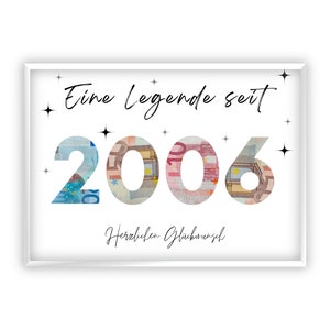 Regalo in denaro per il 19esimo compleanno | 2006| Regala soldi in modo creativo | 18esimo compleanno | Regalo dell'ultimo minuto da stampare | PDF