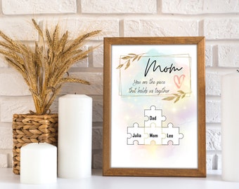 Mother's Day Gift, Mother's Day Present, Gift for Mom or Grandma, Personalized Gift | PDF Download