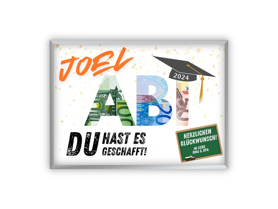 Personalized High School Graduation Money Gift | High School Graduation ...