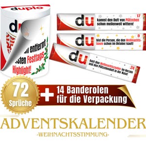 Labels suitable for duplo® | Advent calendar for adults and children | Gift | Sayings | Gift idea | Christmas | Download