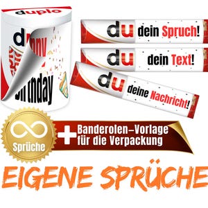 Labels suitable for duplo® | Personalized gifts | Sayings to make yourself | Edit online immediately | Download | PDF