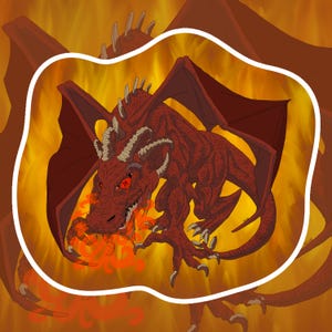 The Die Dragon- Fantasy RPG Themed Vinyl Sticker